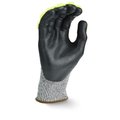 Radians Radians¬Æ Axis‚Ñ¢ Cut Resistant Glove, Foam Nitrile Plm, Gry/Blk/HV Grn, 2XL, Ea RWGD110XXL